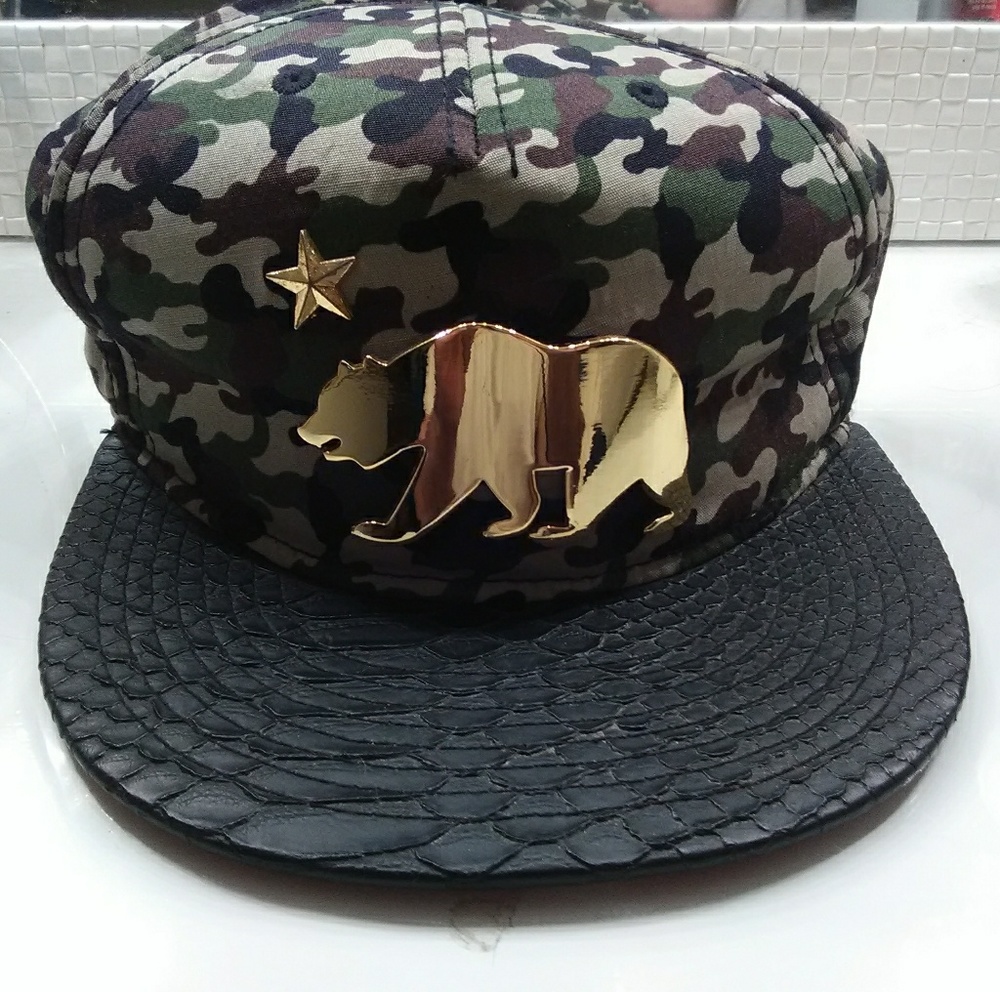 California Republic Gold Mind Camo Adjustable Hat